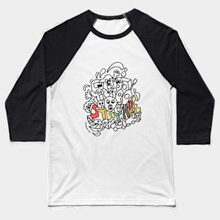 Doodle stay home Baseball T-Shirt